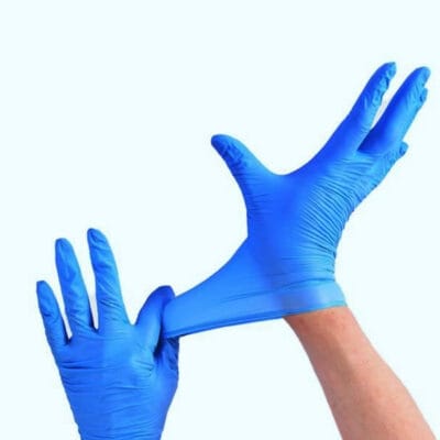 Gants Jetables Nitrile Bleu